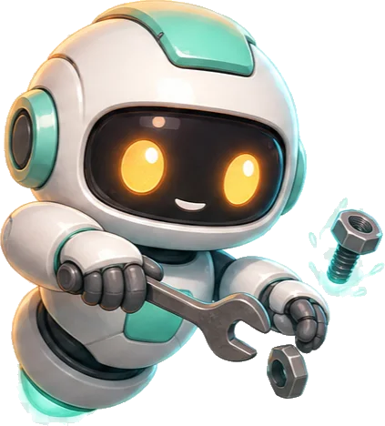 Forge, der Worker-Bot, schraubt am Panel