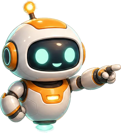Pixel, der Guide-Bot, zeigt auf die laufende Pipeline
